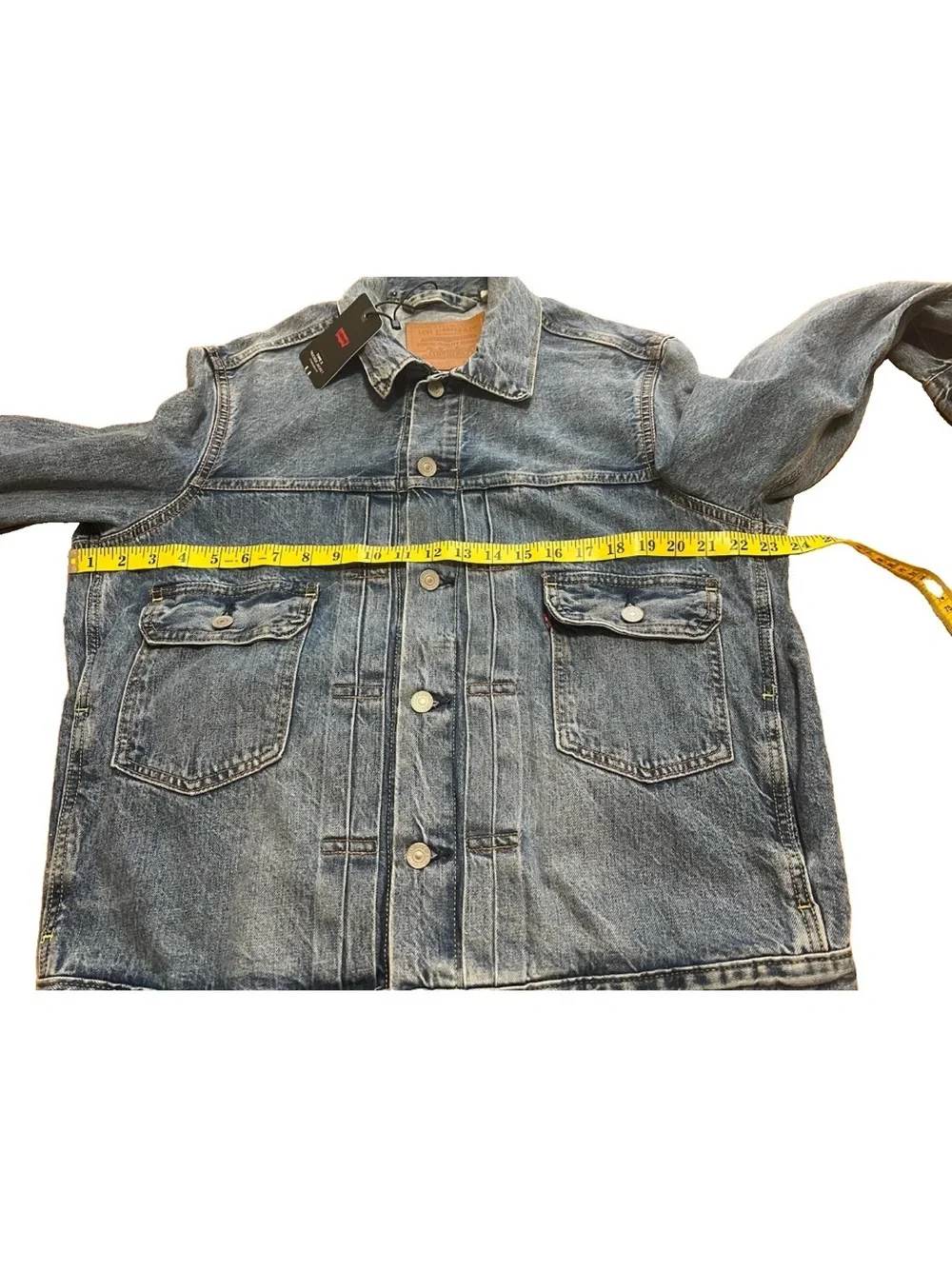 Levi’s Premium Type II Selvedge Trucker Jacket NWT Medium Blue Sky A7632-0014